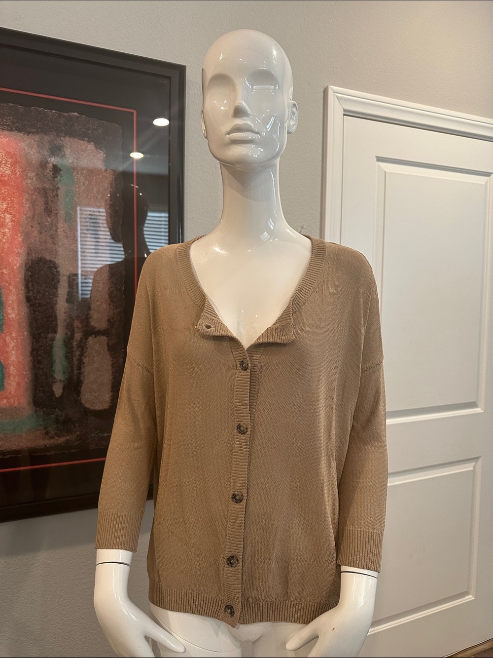 Theory Women's Tan Cardigan